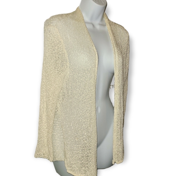 Eileen Fisher lightweight draped cardigan - Picture 2 of 7